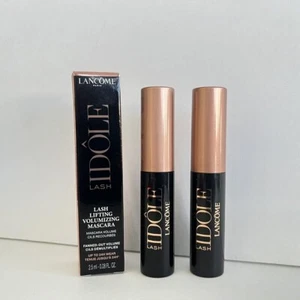 2X Lancome Lash Idole Lifting Volunizing Mascara 01 Glossy Black 2.5 ml Travel - Picture 1 of 5