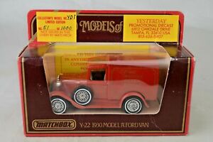 Matchbox Y-22 Yesterday Promotional Diecast Model A Ford Ocala Forest Fire Truck