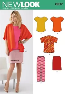 NEW LOOK 6217 MISSES' SEPARATES Sewing Pattern SKIRTS & TOPS Sizes 10 - 22 - Picture 1 of 5
