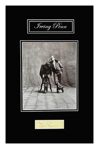 Irving Penn Autograph Museum Framed Ready to Display - Bild 1 von 3