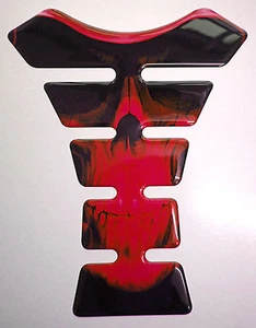 Grim Reaper Gesicht rot 3D Gel Harz Tankpad - Bild 1 von 1