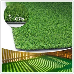 Artificial Grass Synthetic Lawn (0.7" Custom Sizes) -4FTx6FT Indoor/Outdoor G... - Picture 1 of 6