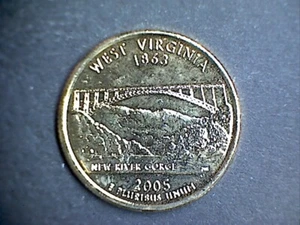 (2) Coins 2005P & D West Virgina Quarters - Picture 1 of 4