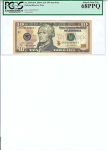 2004 $10 FRN FR2039-B* PCGS 68 PPQ, New York * Note S/N B00568860*!!! - Picture 1 of 2