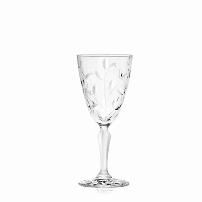 RCR Set 6 Calici Laurus 2 28Cl, Eco-Crystal, Moderno, Foglie, - Immagine 1 di 2