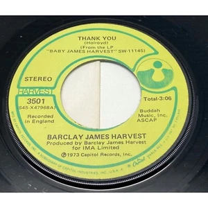 Barclay James Harvest Medicine Man / Thank You 45 Rock Harvest 3501 NM 1973 - Picture 1 of 4