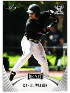 2021 Kahlil Watson Leaf Draft Rookie - Miami Marlins - Picture 1 of 2