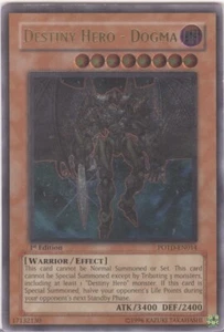 DESTINY HERO- DOGMA YU-GI-OH TCG 1ST EDITION ULTIMATE RARE #POTD-EN0014 - Picture 1 of 2