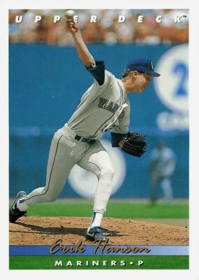 1993 Upper Deck Baseball #338 Erik Hanson - Image 1 of 2