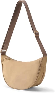 Crescent Crossbody Bag Lightweight Small Nylon Sling Bag Adjustable Strap - Picture 1 of 11