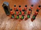 Coldstream Guards Toy Soldiers Lotof10 + Guard House Vintage Pre-1970 Collectibl