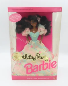 Birthday Party Barbie African American 1992 Mattel 7948 NIB NRFB - Picture 1 of 11