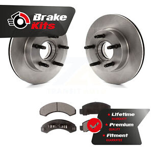 Front Disc Brake Rotors Ceramic Pad Kit For 1989-1994 Ford Ranger 4WD From 10/89