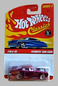 Hot Wheels Plymouth King Kuda Classics Series 3 Spectraflame 2007 rojo 1:64 10/30 - Imagen 1 de 16