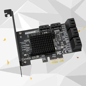 8 Port SATA 3 PCI Express Erweiterungskarte PCI-E SATA Controller Adapter für HDD7F - Bild 1 von 6