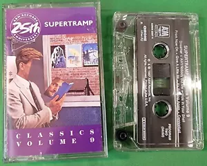 Supertramp Classics Vol. 9 A&M 25th Anniversary 1987 Cassette Tape - Picture 1 of 4