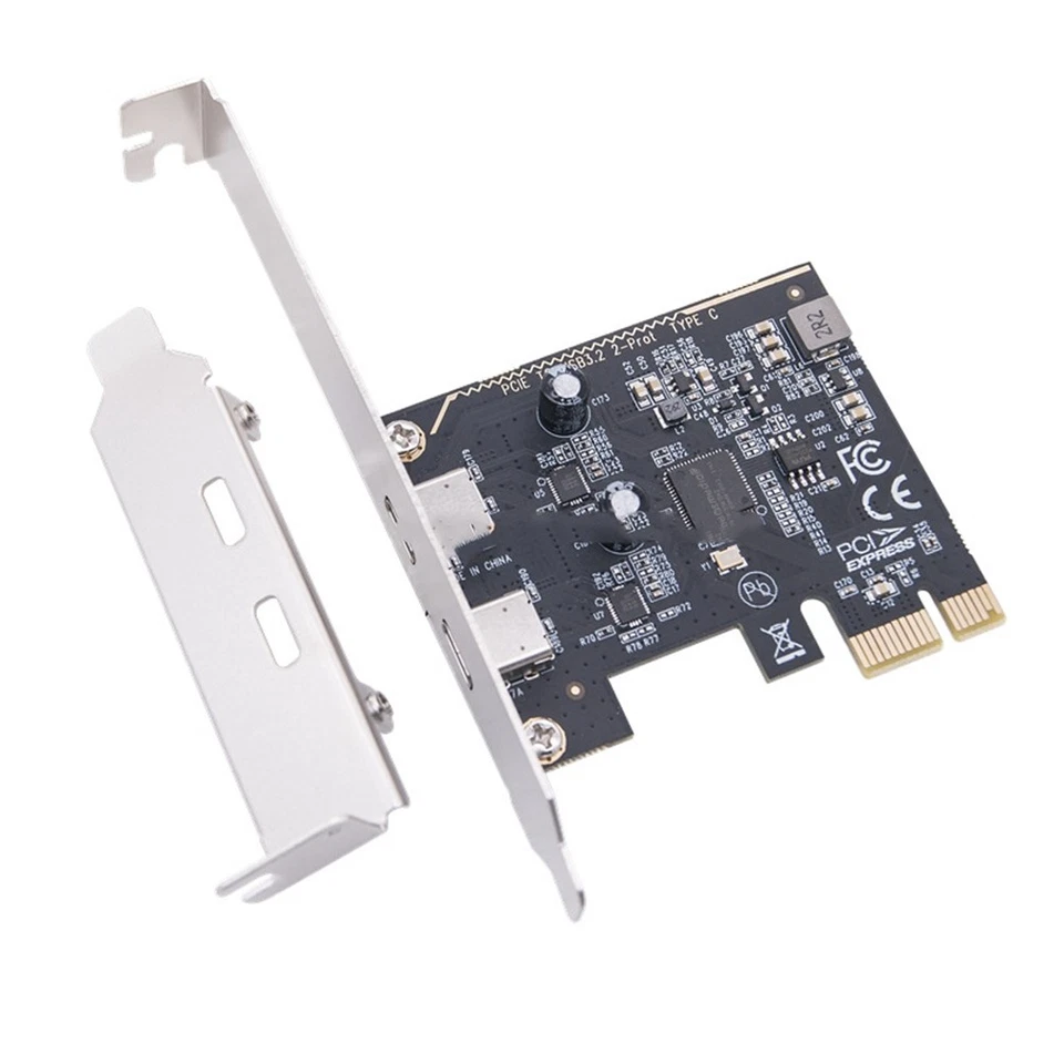 Scheda di Espansione PCIE A Dual Type-C, Scheda Adattatore PCI-e A USB 3.2 5012 - Immagine 1 di 1