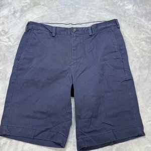 Brooks Brothers Shorts Herren 34 dunkelblau Chino elegant Freizeit Bermuda flache Vorderseite - Bild 1 von 7