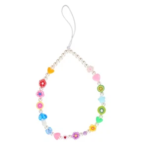  Beaded Mobile Phone Hanging Chain Lanyard Cell Charm Wrist Strap - Photo 1 sur 12