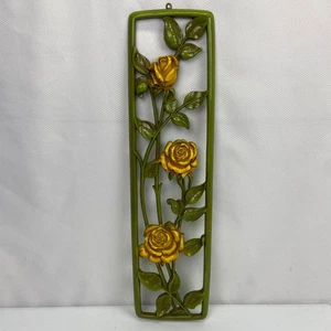 Mid Century 1954 Dart Ind Blume Wandrelief Rose Art MCM - Bild 1 von 7