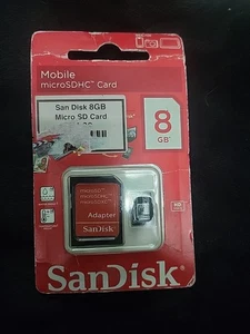 SAN DISK MOBILE MICRO SDHC CARD, 8GB - Picture 1 of 2