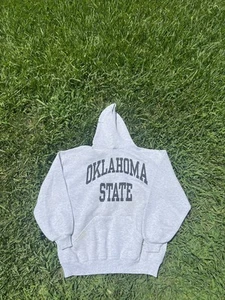 Vintage 90s Russell Oklahoma State Cowboys Hoodie Size XL Sweatshirt Pullover - Picture 1 of 8