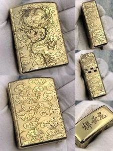 ZORRO 912S Lighters Armor Hinge Windproof Lighters Round Head Lighter Collection - Imagen 1 de 1