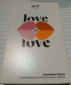 π§‘πNo7 Love Is Love Highly Pigmented Eyeshadow Palette 12 Colours ππ BNIB - Picture 1 of 4