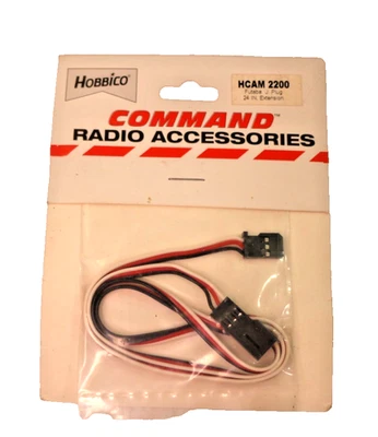 Hobbico HCAM 2200 Futaba J Plug 24" Extension R/C Models New in Package - Image 1 of 4