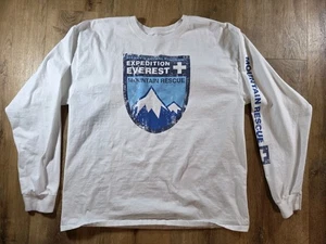 Disney World Land Parks Expedition Everest Long Sleeve Shirt White XL - Picture 1 of 7