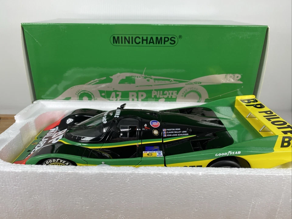 1/18 Minichamps 1983 BP Swap Shop Porsche 956L Henn Schlesser LeMans 180836947! Foto 1 de 4
