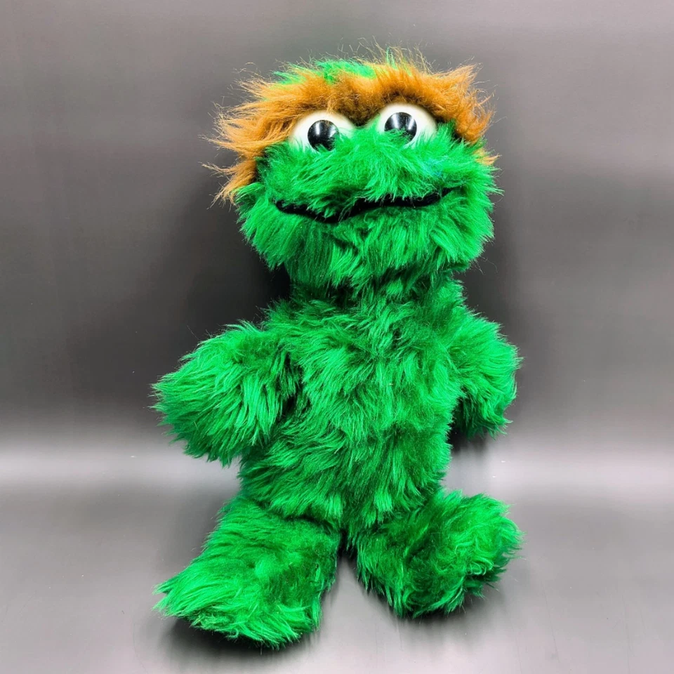 Vintage Knickerbocker Oscar Grouch Stuffed Animal Sesame Street 16 inch - Image 1 of 4