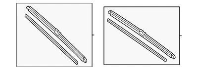 Original Volkswagen Touareg 2011-2017 - Escobilla limpiaparabrisas 7P0-998-002 Foto 1 de 3