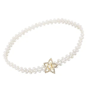 Imitation Pearl Waist Chain Bridal Dress Waist Chain Bridesmaid Wedding Dress - Picture 1 of 12