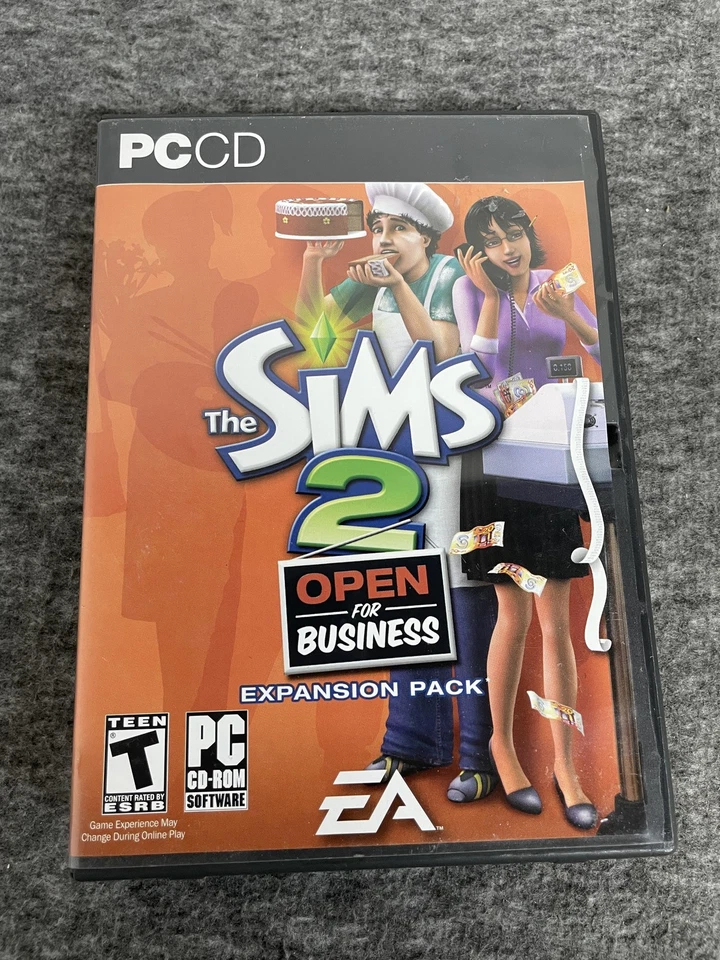 The Sims 2 Open for Business PC Expansion Pack Complete Manual Disc Tested - Image 1 of 4