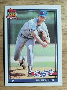 1991 Topps #25 Tim Belcher - Picture 1 of 2