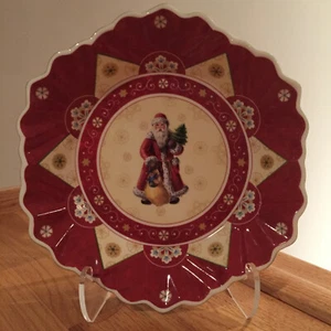 Villeroy & Boch Toy's Fantasy sechseckig 9" Weihnachtsschüssel viktorianischer Weihnachtsmann ~ NEUWERTIG - Bild 1 von 7