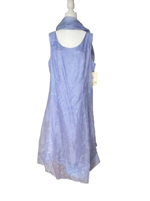 Vestido Formal de Baile de graduación Y2K Onyx Nite Lavanda 22 Bordado Gasa Nuevo con Etiquetas Hadas Foto 1 de 4