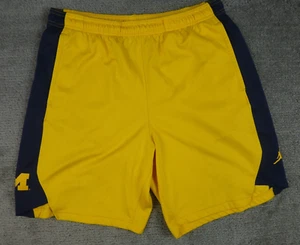 Air Jordan Jumpman NCAA Michigan Wolverines Basketball Shorts Herren XL Gold Blau - Bild 1 von 8