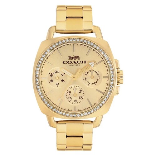 OROLOGIO COACH BRACCIALE BOYFRIEND TONO ORO QUADRANTE ACCIAIO INOX 14501308