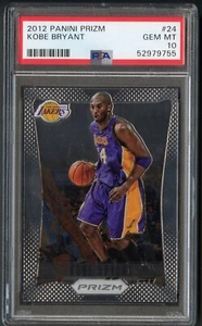 PSA 10 First Year Prizm Kobe Bryant 2012-13 Panini #24 GEM MT HOF Lakers GOAT - Picture 1 of 2