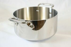 New All-Clad 4303 Tri-ply Stainless Steel 3-qt Casserole NO Lid
