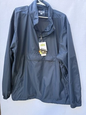 Outdoor Ventures Men's Breathable Rain Jacket -Blue 3XL Lightweight Pullover New - Image 1 of 4