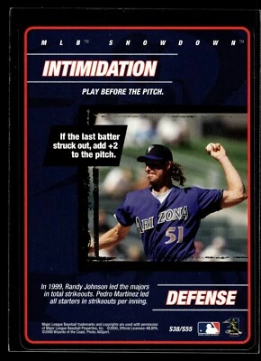 2000 MLB Showdown Strategy #S38 R.Johnson/Intimidation - Image 1 of 2