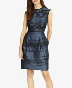 Phase Eight - RRP$295 - Size 12 - Blue & Black Dress - Picture 1 of 10