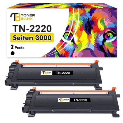 2 Toner Kompatibel Für Brother HL-2135W 2250DN MFC-7360N 7460DN DCP-7065 TN-2220 - Bild 1 von 4