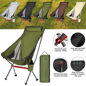 Ultralight Outdoor Portable Folding Camping Chair Fishing Chair Carrying Bag - Picture 1 of 46