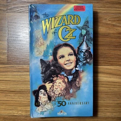 THE WIZARD OF OZ VHS SEALED 50th ANNIVERSARY DOWNY REBATE GOLD MGM SEALED NEW - Image 1 of 4