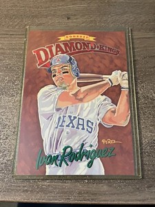 1994 Donruss Diamond Kings Jumbo Ivan Rodriguez #DK10 #’D  /10000