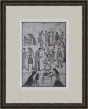 Antique Drawing Northern Mid 20th Century Art Signed and dated L S Lowry 1964